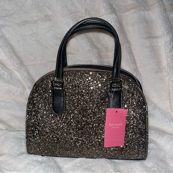 NWT Kate Spade Mini Reiley Laurel Way Glitter Satchel crossbody - Picture 3 of 5